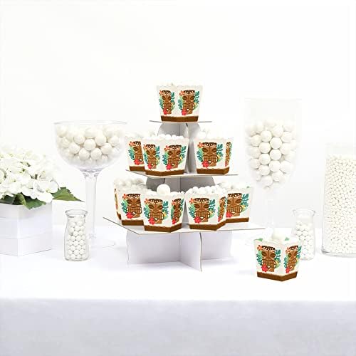 Big Dot of Happiness Tropical Luau Mini Candy Boxes Set of 12