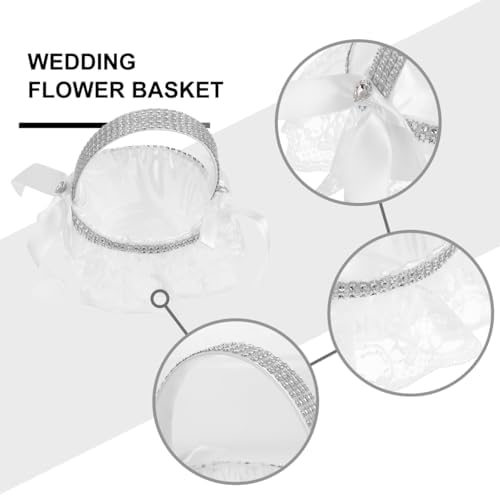 Cabilock 3 Pcs Wedding Flower Basket Decor