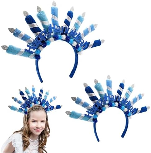 The Dreidel Company Menorah Headbands 4-Pack