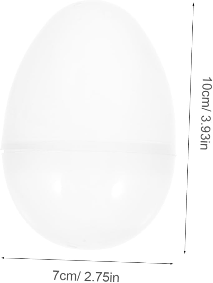 Unomor 6Pc Fillable Easter Egg Set with Openable Shells