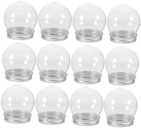 12pcs Candy Containers for DIY Water Globes with Aluminum Caps