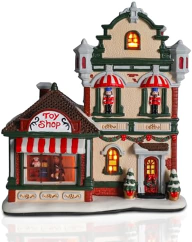 VCUTEKA Gingerbread House Christmas Decor Indoor