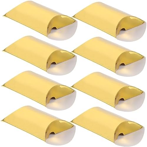PRETYZOOM 60pcs Pillow Shape Candy Boxes for Parties Weddings Birthdays