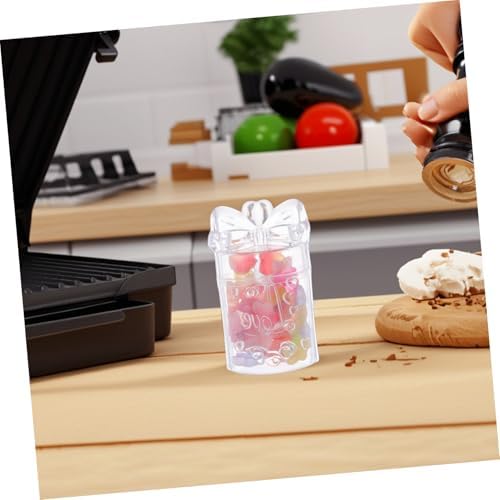 Cabilock 10pcs Plastic Wedding Candy Boxes Creative Containers for Macarons Treats