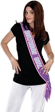 Beistle 3 Piece Satin Birthday Girl Sashes
