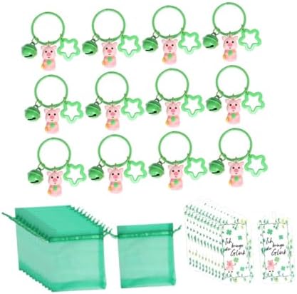 12 Piece St Patrick Day Keychain Party Favor Set