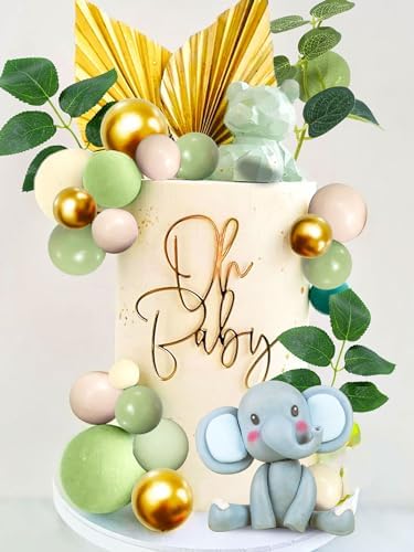 JeVenis Elephant Cake Decoration Wild Animal Party Decor