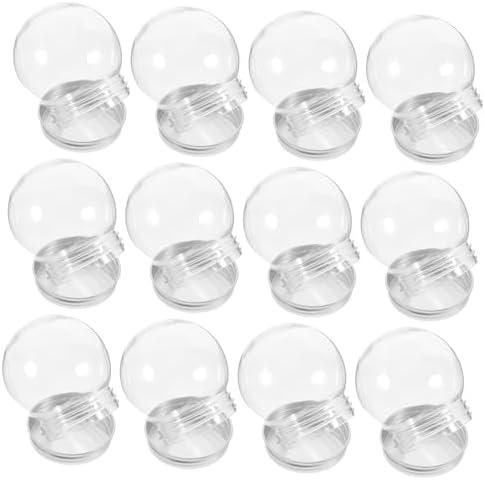 12pcs Candy Containers for DIY Water Globes with Aluminum Caps