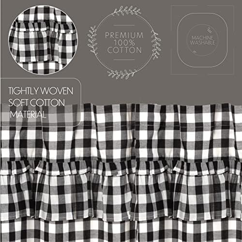 VHC Brands Black Buffalo Check Prairie Panels