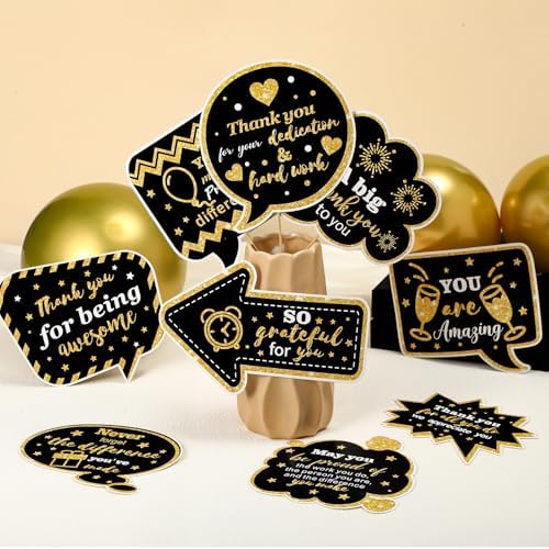 24 Pcs Thank You Photo Booth Props for Employee Appreciation Party