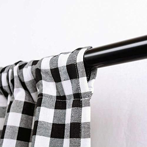 Woven Trends Farmhouse Curtains Buffalo Plaid Swag Pair