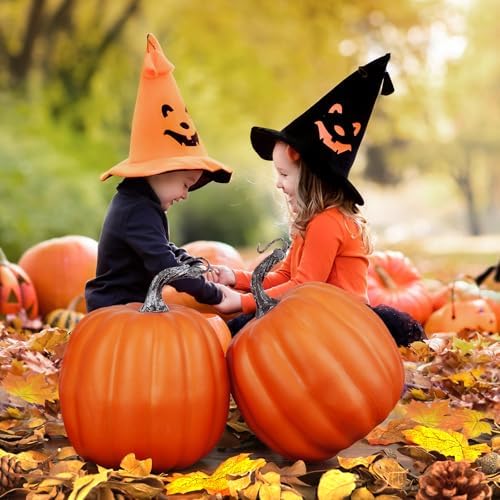 Artmag 6 Inch Artificial Pumpkins 4PCS for Fall Decor