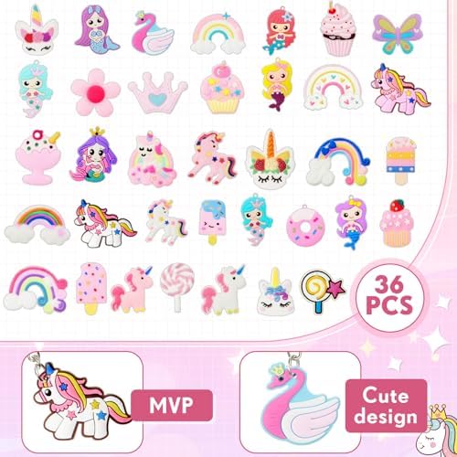 Batiyeer 36 Pack Cute Keychains for Parties and Gifts