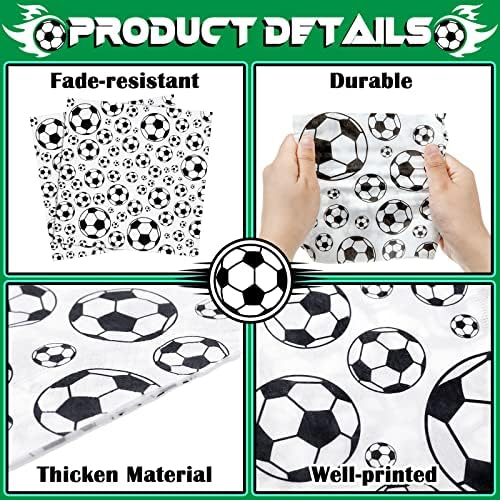 Hotop 50 Pcs Neon Soccer Party Napkins