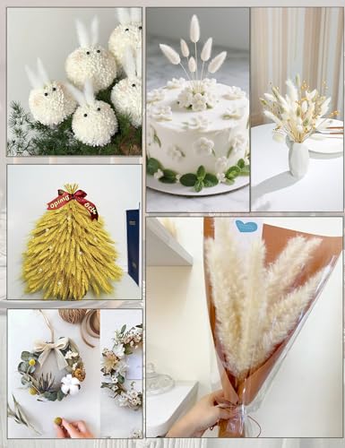 Dried Pampas Grass Decorations 117 Pieces Bouquet Set
