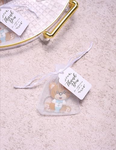 50 Set Animal Bear Keychain Favors for Baby Shower Christening Baptism