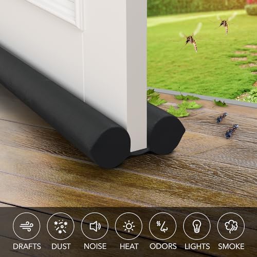 Everlasting Comfort Under Door Draft Stopper - Soundproof Seal 30-36 Inches