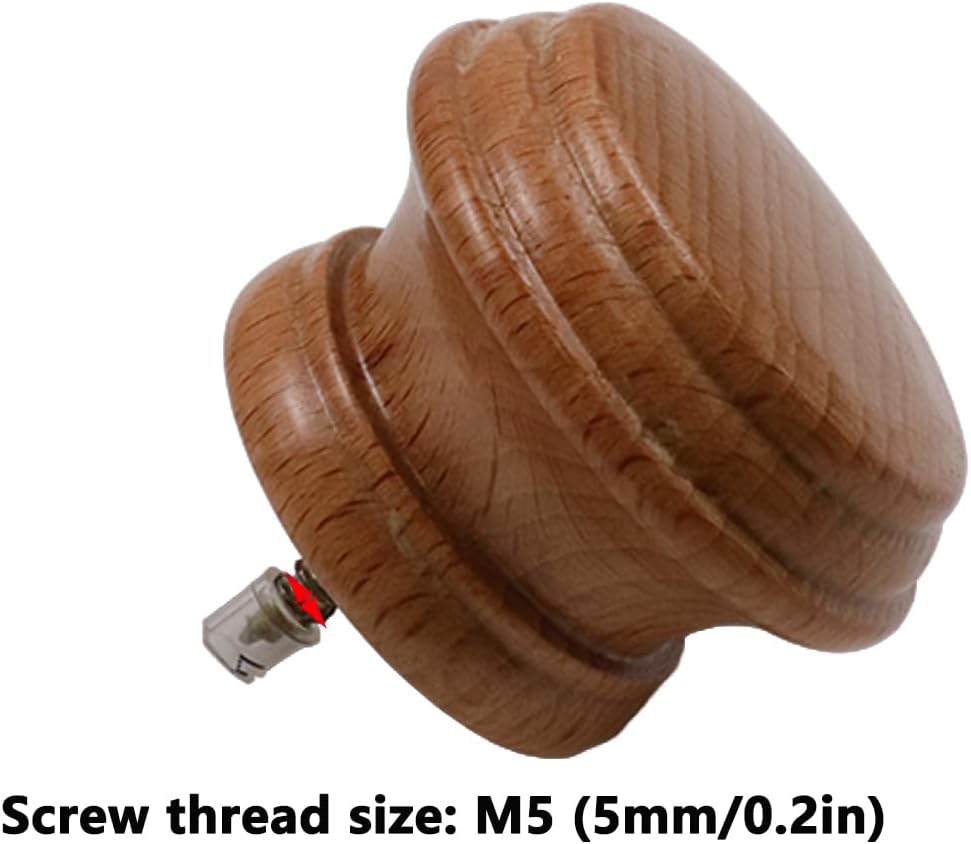 Antrader Wood Curtain Rod Finials Pack of 2
