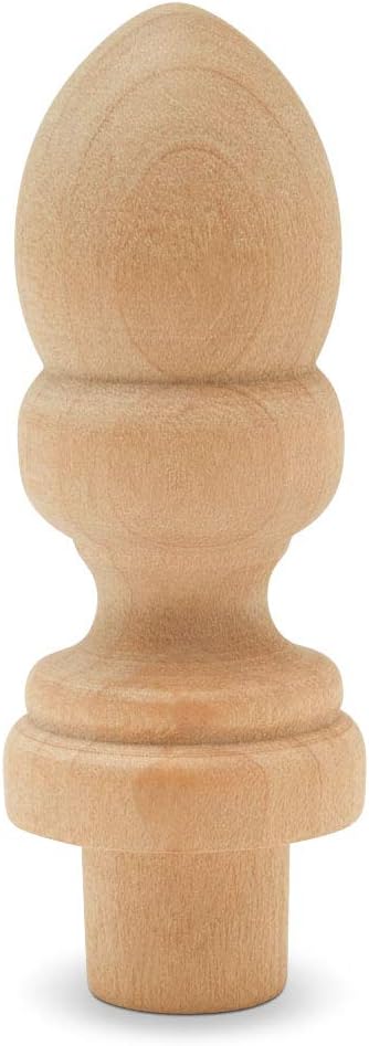 Small Wood Finials 2-716 Inch Pack of 12 by Woodpeckers