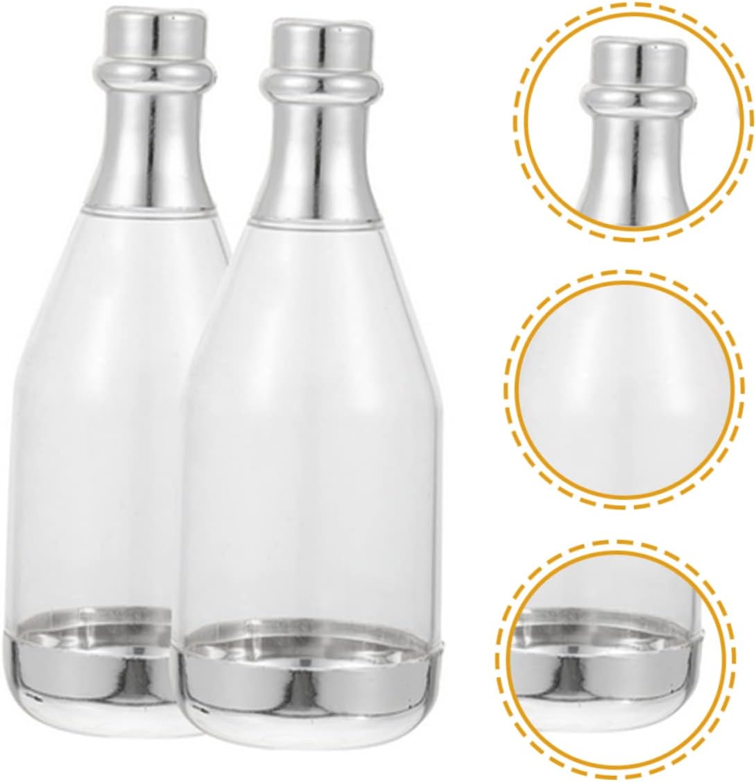 KOMBIUDA 10pcs Wedding Candy Boxes Mini Bottle Containers for Party Favors