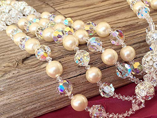 Crystal And Pearls Wedding Lasso Favor