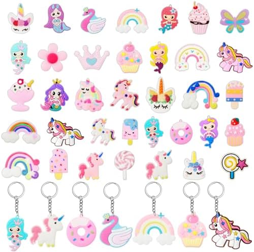 Batiyeer 36 Pack Cute Keychains for Parties and Gifts