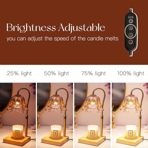 Candle Warmer Lamp with Timer and Dimmer