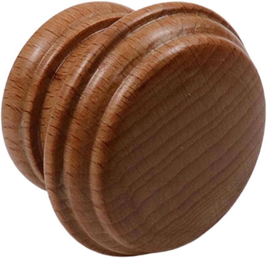 Antrader Wood Curtain Rod Finials Pack of 2
