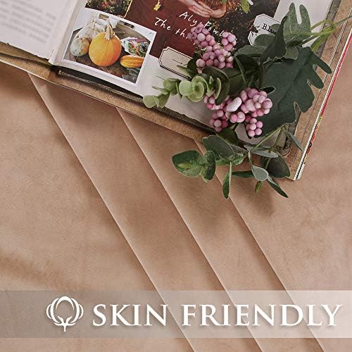 StangH Blush Velvet Valance Curtain - 52x18 Inches 1 Panel