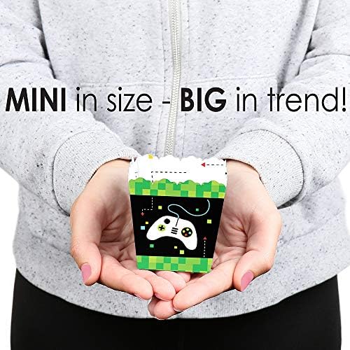 Big Dot of Happiness Game Zone Mini Candy Boxes Set of 12