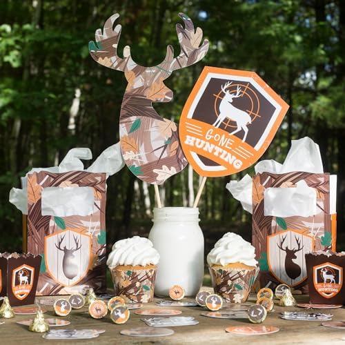 Big Dot of Happiness Gone Hunting Mini Candy Boxes Set of 12