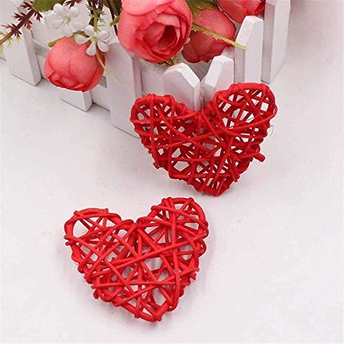 Kubert Natural Wicker Heart Shaped Decorative Balls
