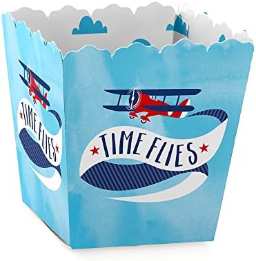 Big Dot of Happiness Airplane Party Favor Boxes 12-Pack