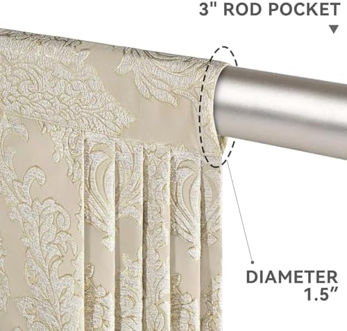 Loom and Mill Beige Jacquard Waterfall Valance 59 Inch 1 Panel