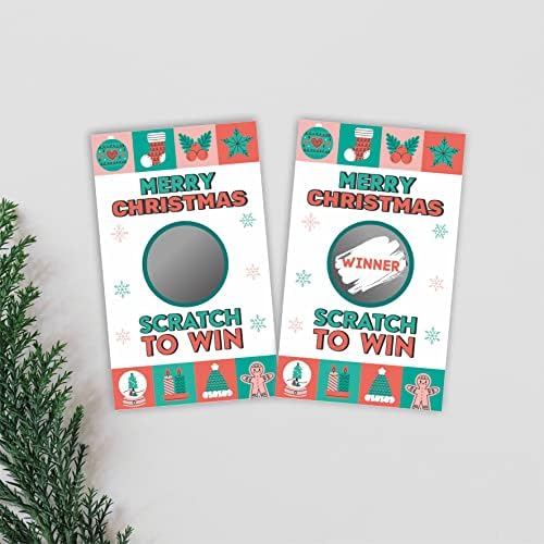 DYIRBIIY Christmas Scratch Off Game Cards 40 Pack