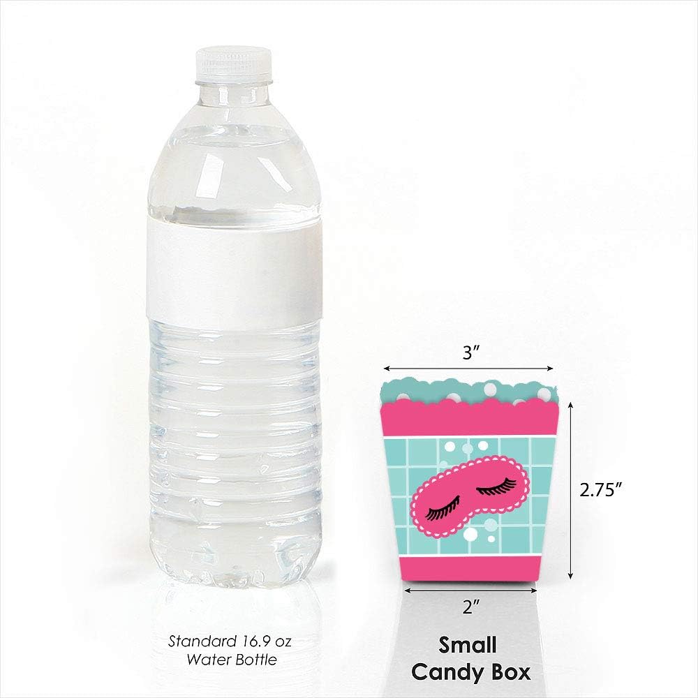 Big Dot of Happiness Spa Day Party Favor Boxes Set of 12