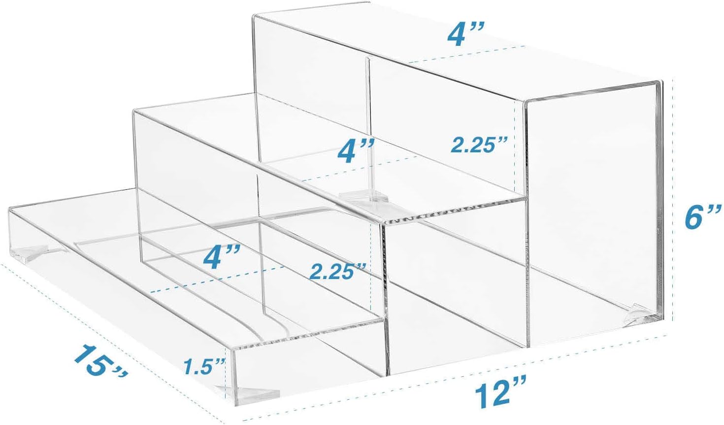 3-Tier Assembled Back Bar Bottle Rack Display Stand