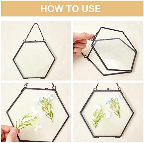 FINGERINSPIRE Brass Hexagon Wall Frame 6x6 Inches