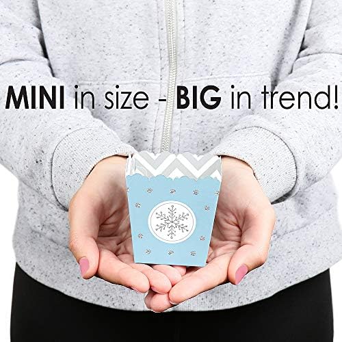 Big Dot of Happiness Winter Wonderland Party Favor Boxes Set of 12