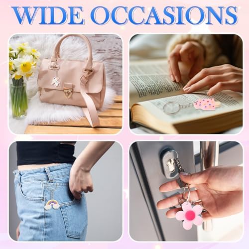 Batiyeer 36 Pack Cute Keychains for Parties and Gifts
