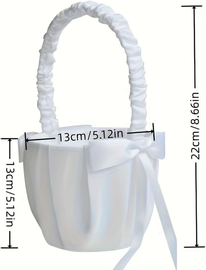 Wedding Flower Girl Baskets with Handle