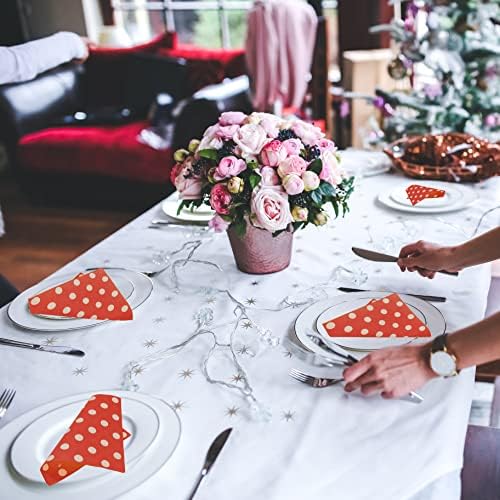 Jagrove 120 Pack Cocktail Napkins with Polka Dots