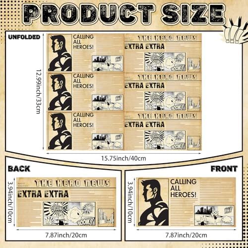 Crtiin 100 Pcs Hero Party Napkins