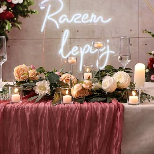 Letine 36-Pack Clear Votive Candle Holders