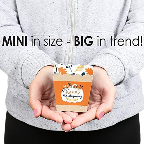 Big Dot of Happiness Happy Thanksgiving Party Favor Boxes Set of 12