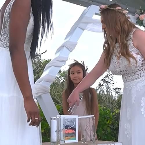 GLASS Blended Family Wedding Sand Shadow Box Set