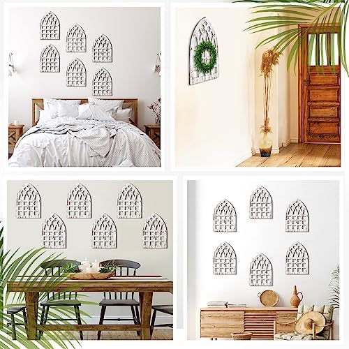 6 Pcs Rustic Window Frame Wall Decor Farmhouse Style