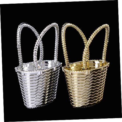 12pcs Creative Handheld Candy Baskets for Weddings and Parties