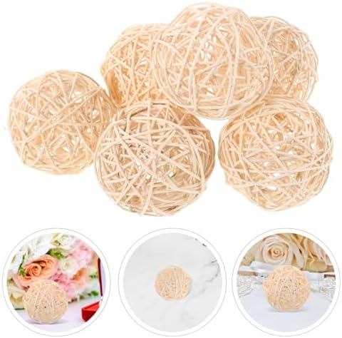 ARTIBETTER 6 Pcs Decorative Rattan Balls for Centerpiece