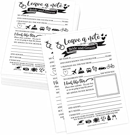 Hadley Designs 25 Wedding Advice Cards For Bride And Groom